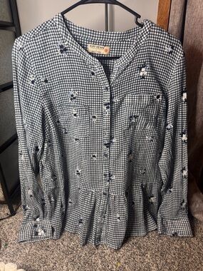 Ruff Hewn Blue & White Gingham Button-Up Shirt